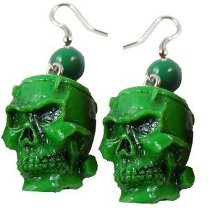 KREEPSVILLE 666 - GREEN MONSTER EARRINGS